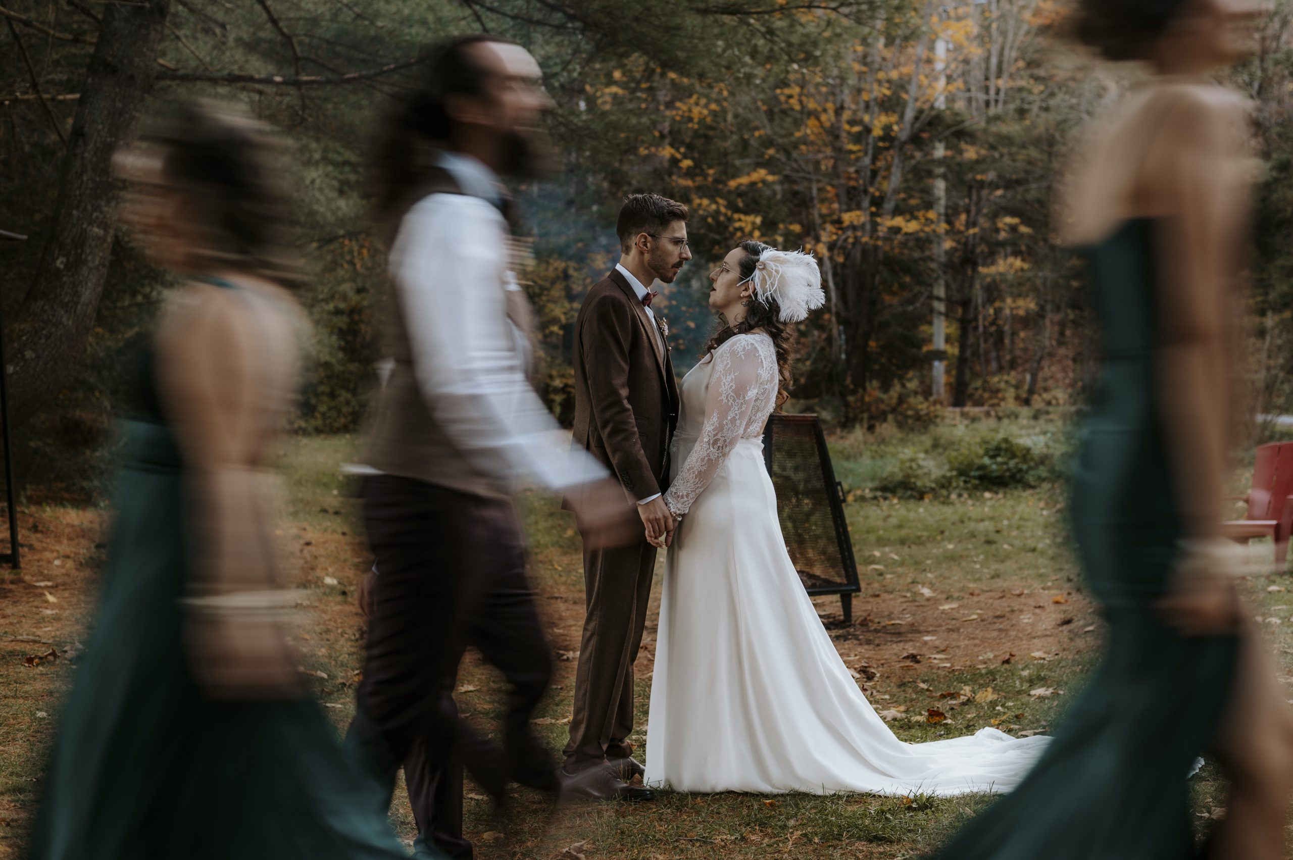 Mariage d'automne dans les Laurentides — Deux Myriam Photographes